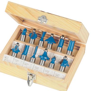 Silverline (763555) 1/2&quot; TCT Router Bit Set 12pce 1/2&quot;