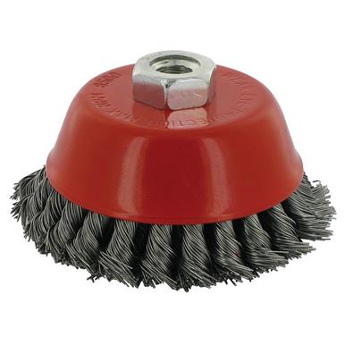 Silverline (763567) Steel Double-Row Twist-Knot Bowl Cup 100mm