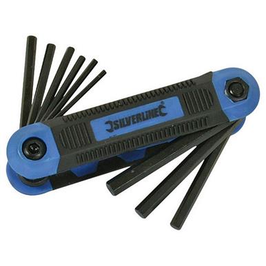 Silverline (763580) Hex Key Imperial Expert Tool 9pce 5/64&quot; - 1/4&quot;