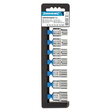 Silverline (783101) Socket Set 1/2&quot; Drive 6pt Imperial 7pce 3/8&quot; - 3/4&quot;