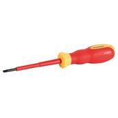 Silverline (802857) VDE Soft-Grip Electricians Screwdriver Slotted 0.5 x 3 x 75mm