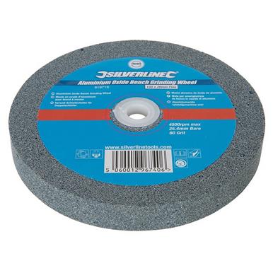 Silverline (819719) Aluminium Oxide Bench Grinding Wheel 150 x 20mm Fine