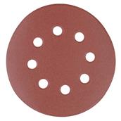 Silverline (822649) Hook and Loop Discs Punched 125mm 40 Grit Pack of 10