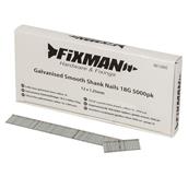 Fixman (861880) Galvanised Smooth Shank Nails 18G 12 x 1.25mm Box of 5000