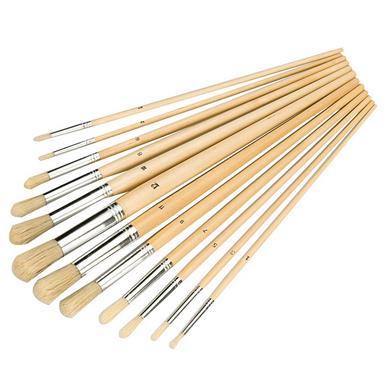 Silverline (868848) Artists Paint Brush Set 12pce Round Tips
