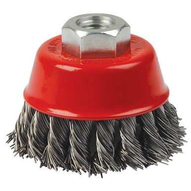 Silverline (868901) Steel Twist-Knot Bowl Cup 75mm