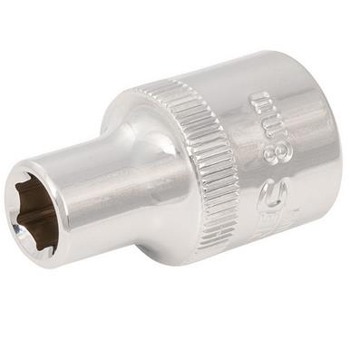 Silverline (887873) Socket 1/2&quot; Drive 6pt Metric 8mm