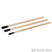 Dickie Dyer (898008) Flux Brushes 3pk Black Handle