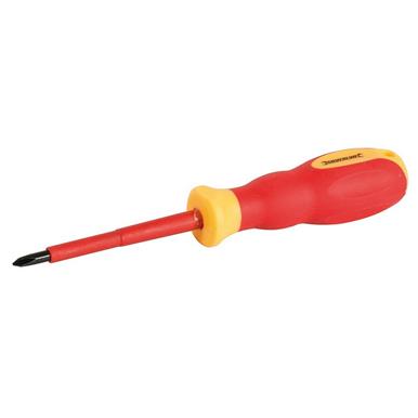 Silverline (899786) VDE Soft-Grip Electricians Screwdriver Phillips PH1 x 80mm