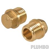 Plumbob (907409) Brass Flanged Plug 3/4
