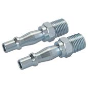 Silverline (918523) Air Line Bayonet Male Thread Coupler 2pk 1/4