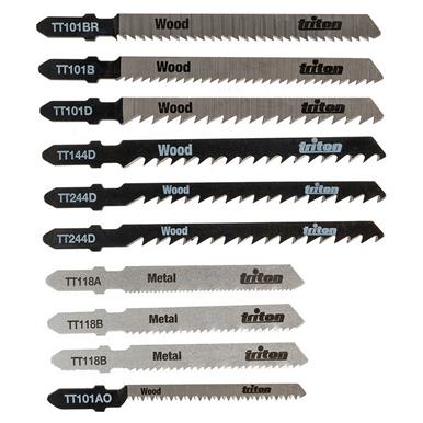 Triton (959528) Jigsaw Blade Set 10pc Wood / Metal