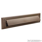Fixman (964360) Letterbox Draught Seal with Flap 338 x 78mm Brown
