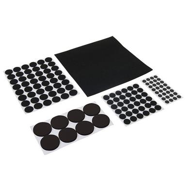 Fixman (969465) Self-Adhesive Pads Set 125pce Black