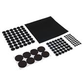 Fixman (969465) Self-Adhesive Pads Set 125pce Black