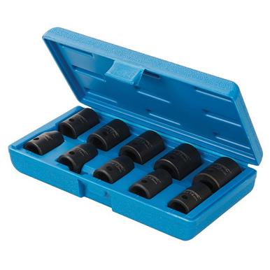 Silverline (970814) Impact Socket Set 1/2&quot; Drive 6pt Metric 10pce 10 - 22mm