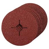 Silverline (993050) Fibre Discs 115 x 22.23mm 24 Grit Pack of 10