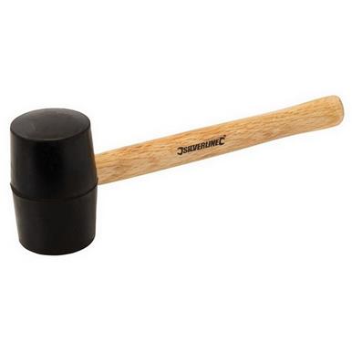 Silverline (HA72) Black Rubber Mallet 16oz (454g)