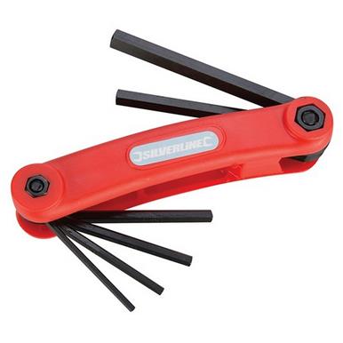 Silverline (HK07) Hex Key Metric Tool 7pce 2.5 - 10mm