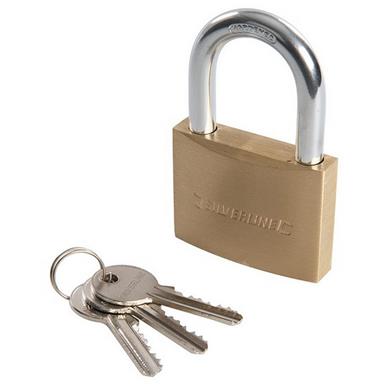 Silverline (MSS05) Brass Padlock 60mm