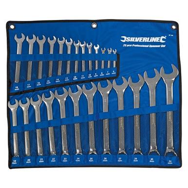 Silverline (SP100) Combination Spanner Set 25pce 6 - 32mm