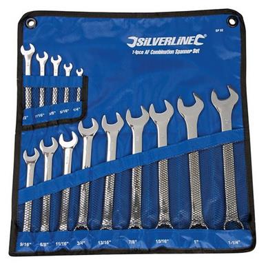 Silverline (SP52) Combination Spanner Set 14pce 1/4 - 1-1/4&quot;