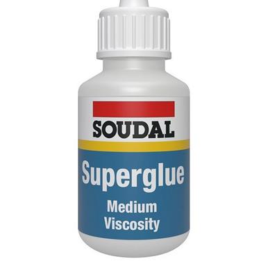 Soudal 124041 Medium Viscosity Superglue 50g