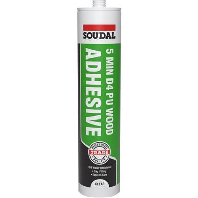 Soudal 5 Minute D4 PU Wood Adhesive Gel C3