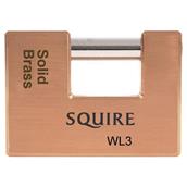 SQUWL3 - Squire WL3 Solid Brass Warehouse Lock 90mm