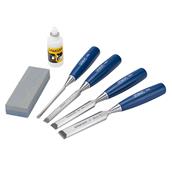 Stanley 0-16-130 6 Piece 5002 Chisel Set with Oil and Sharpening Stone