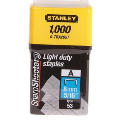 Stanley 0-TRA205T Light Duty Staples 8mm