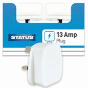 Status White Plug 13 Amp