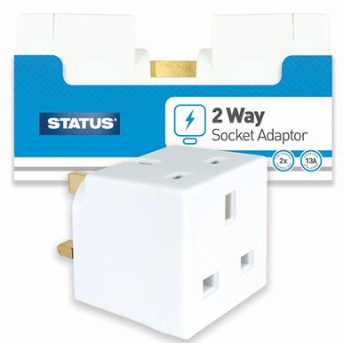 Status 2 Way Socket Adaptor (Non Fused)