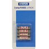 Status Fuses 3 Amp Pack of 4