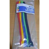 Status Hook and Loop Re-Usable Cable Straps 12 x 250mm Pack-10
