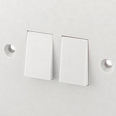 Status Light Switch White 2 Gang 2 Way