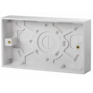 Status Pattress Box 25mm 2 Gang