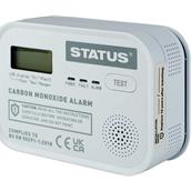 Status Carbon Monoxide Alarm with Batteries White