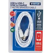 Status USB Charging Cable 2Mtr USB to USB-C