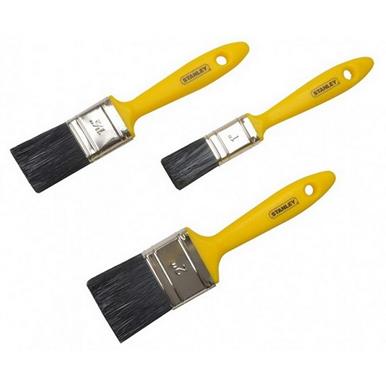 Stanley 0-29-591 Hobby Paint Brush Set 3Pc (1&quot;, 1.1/2&quot;, 2&quot;)