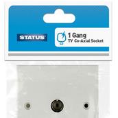 Status TV Aerial / Co-Axial Socket White