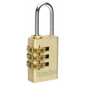 Sterling CPL120 Combination Padlock Brass 20mm