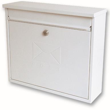 Sterling MB02 Post Box Square White