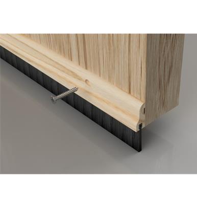Stormguard Seal&#39;n&#39;Save M9 Bottom of Door Brush Seal Wood 838mm (020M0090838WO) * Clearance *