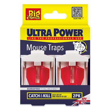 The Big Cheese Ultra Power Mouse Traps Twin Pack