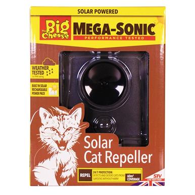 The Big Cheese Mega-Sonic Solar Cat Repeller