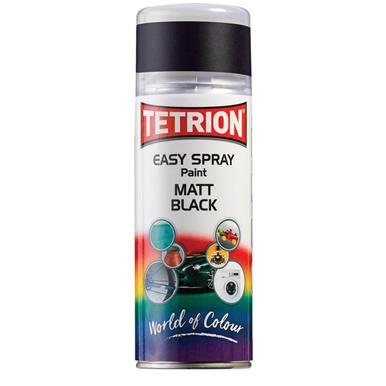 Tetrion Easy Spray Paint Matt Black 400ml