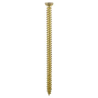 Timco Concrete Frame Screws 7.5 x 90mm Yellow Box of 100
