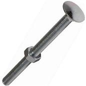 Timco Carriage Bolts and Nuts M6 x 30 Box of 200