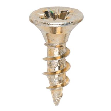 Timco Yellow Countersunk Woodscrews 3.5x12mm Box of 200